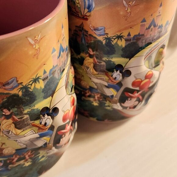 DISNEYLAND RESORT Disney Parks Original mom and dad 3D detail Coffee Mugs set 2 - Picture 12 of 16